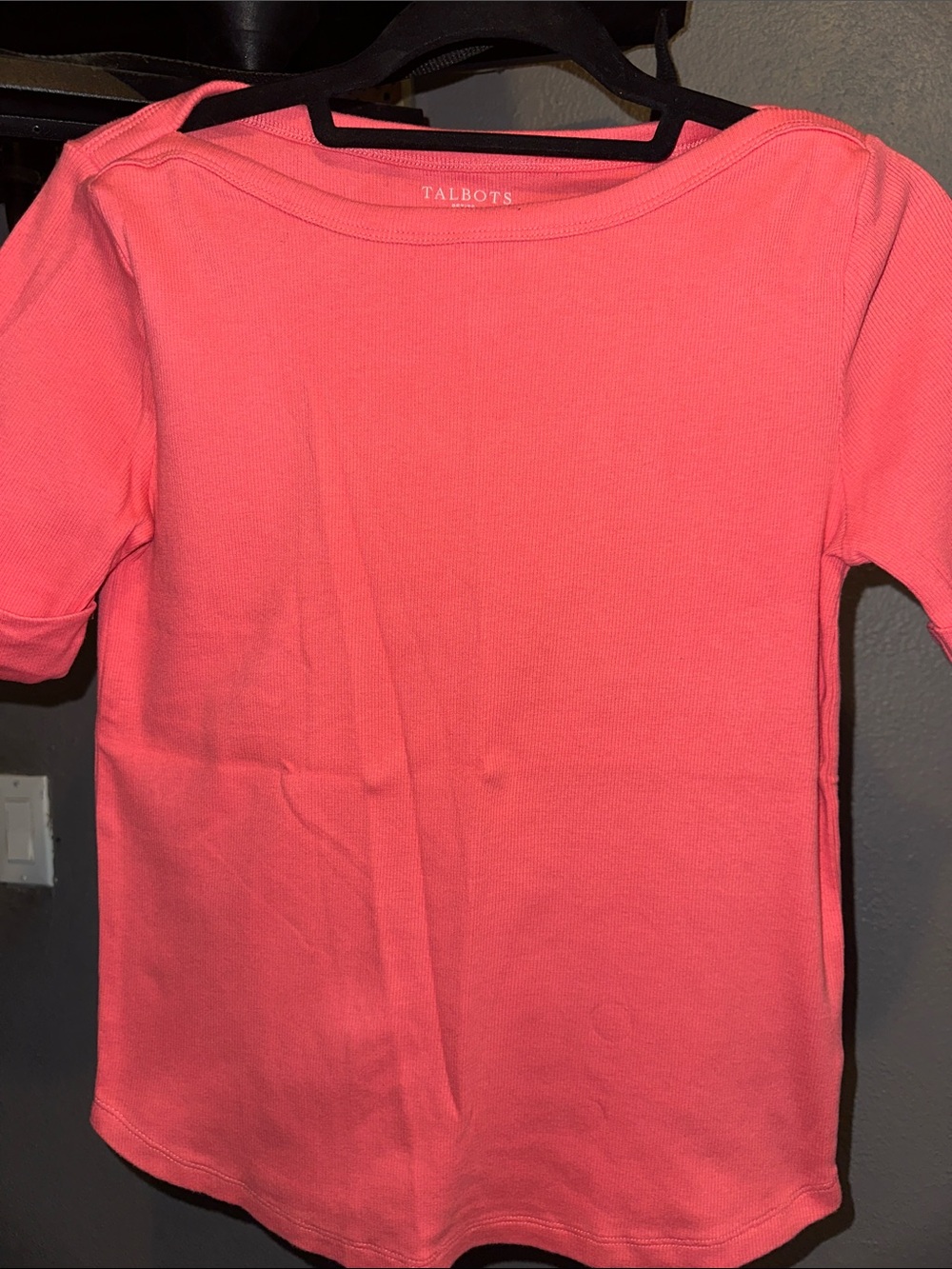 Talbots women Coral Short-Sleeve Top